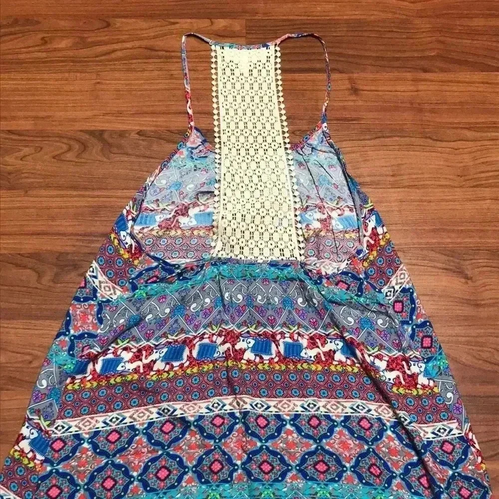 Derek Heart Multi Color Summer Dress, Med - Picture 6 of 6